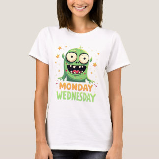 月曜日から水曜日ムード – モンスタおもしろいーTee Tシャツ