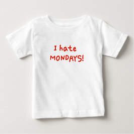 月曜日が嫌い! ベビーTシャツ