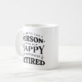 月曜日が幸せな人をなんと呼ぶ？ コーヒーマグカップ (正面左)