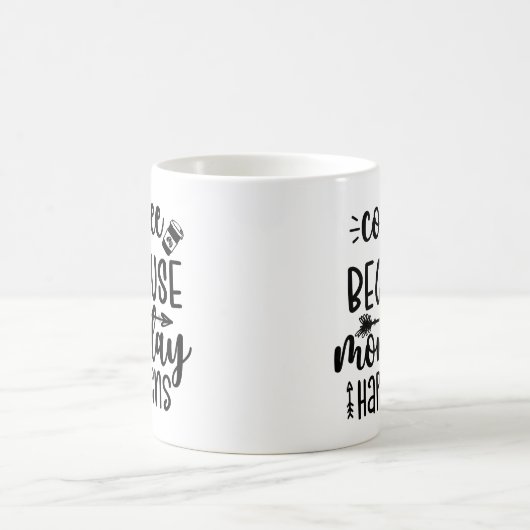 月曜日だからこそコーヒー コーヒーマグカップ (中央)