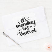 月曜日だけど大丈夫 スクエアシール (封筒)