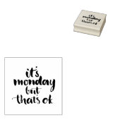 月曜日だけど大丈夫 ラバースタンプ (押印)