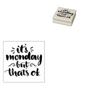 月曜日だけど大丈夫 ラバースタンプ (押印)