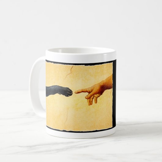 月曜日で神は実験室を作りました コーヒーマグカップ (正面左)