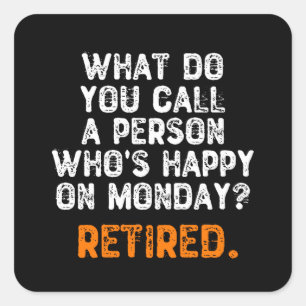 月曜日に幸せな人って何て呼ぶの？ スクエアシール