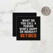 月曜日に幸せな人って何て呼ぶの？ ノートカード (正面/裏面インサイチュ)