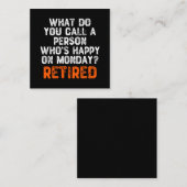 月曜日に幸せな人って何て呼ぶの？ ノートカード (正面/裏面)