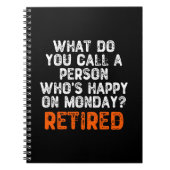 月曜日に幸せな人って何て呼ぶの? ノートブック (正面)