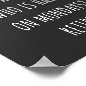 月曜日に幸せな人を何と呼ぶか ポスター (角)