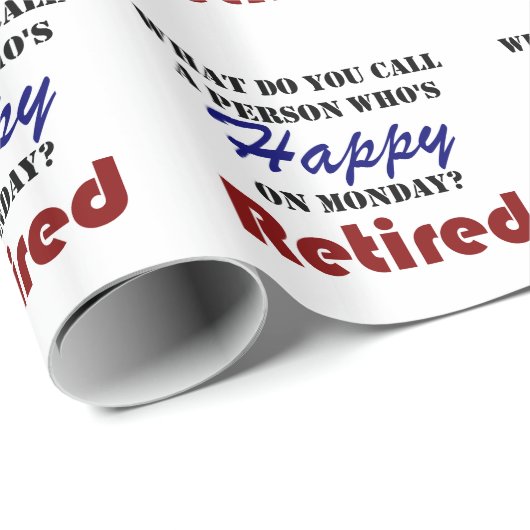 月曜日のおもしろいな退職で退職した焼跡を退職させて下さい ラッピングペーパー (ロールコーナー)