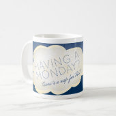 月曜日のそのマグのための昼寝 コーヒーマグカップ (正面左)