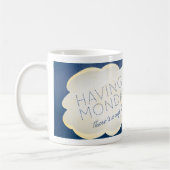 月曜日のそのマグのための昼寝 コーヒーマグカップ (左)