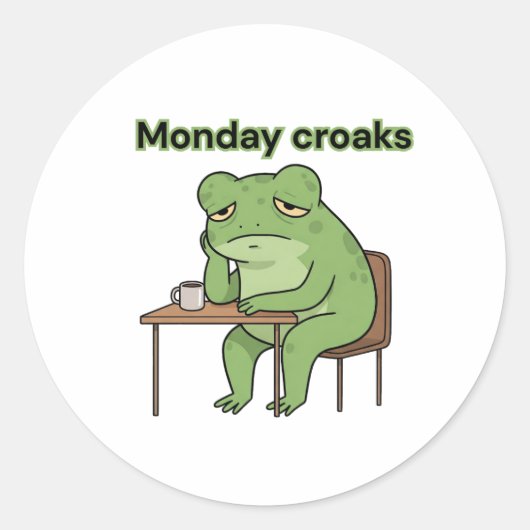 月曜日のクロアクス ラウンドシール (正面)