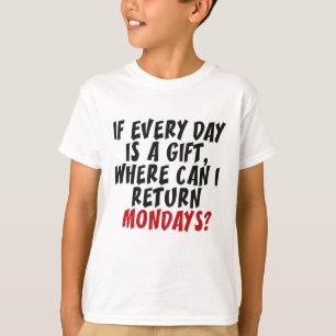 月曜日のシャツとジャケット Tシャツ