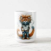 月曜日のパーティーキャットの大人向けコーヒーマグカップ