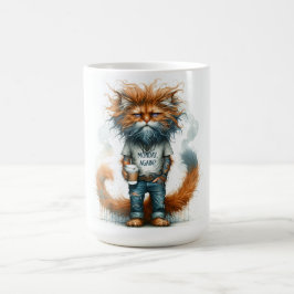 月曜日のパーティーキャットの大人向けコーヒーマグカップ コーヒーマグカップ