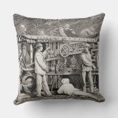 月曜日のフランスのな側面の高度のギャラリー クッション (裏面)