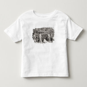 月曜日のフランスのな側面の高度のギャラリー トドラーTシャツ