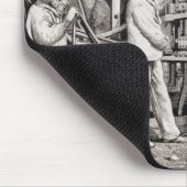 月曜日のフランスのな側面の高度のギャラリー マウスパッド (コーナー)