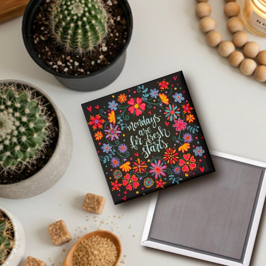 月曜日のフレッシュスタートフローラ磁石 マグネット