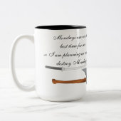 月曜日のマグカップにNOと答える ツートーンマグカップ (左)