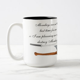 月曜日のマグカップにNOと答える ツートーンマグカップ