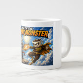 月曜日のモンスターの台頭 - エスプレッソの執行者 ジャンボコーヒーマグカップ (正面右)
