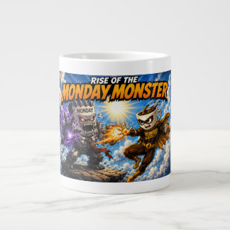 月曜日のモンスターの台頭 - エスプレッソの執行者 ジャンボコーヒーマグカップ