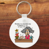 月曜日のユーモア キーホルダー (正面)