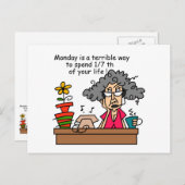 月曜日のユーモア ポストカード (正面/裏面)