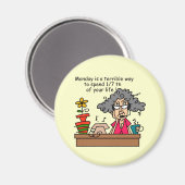 月曜日のユーモア マグネット (正面/裏面)