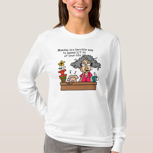 月曜日のユーモア Tシャツ (正面)