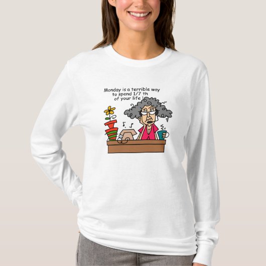 月曜日のユーモア Tシャツ (正面)