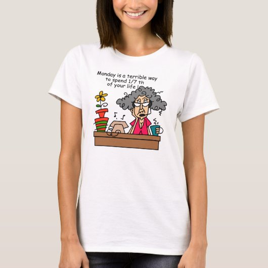 月曜日のユーモア Tシャツ (正面)