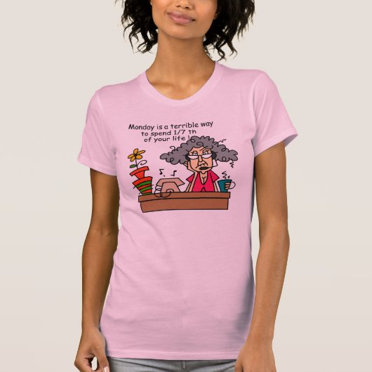 月曜日のユーモア Tシャツ (正面)
