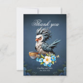 月曜日の不機嫌な鳥。 サンキューカード (正面)