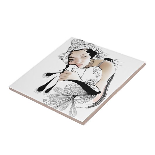 月曜日の夢 タイル (側面)