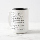 月曜日の子供の詩のマグ ツートーンマグカップ (正面左)