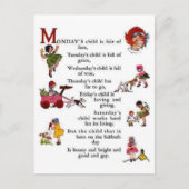 月曜日の子 ポストカード (正面)