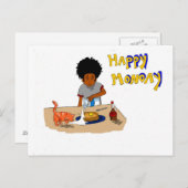 月曜日の幸せなポストカード ポストカード (正面/裏面)