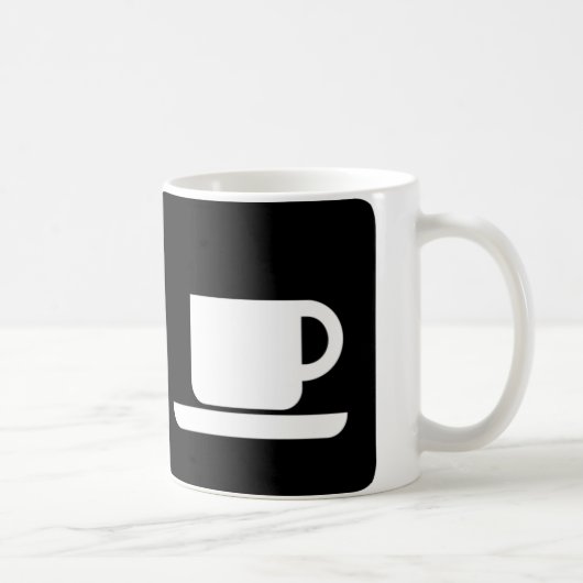 月曜日の幸せなユーモア! コーヒーマグカップ (右)