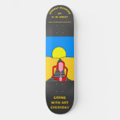 月曜日の朝 –  スケートボード (正面)