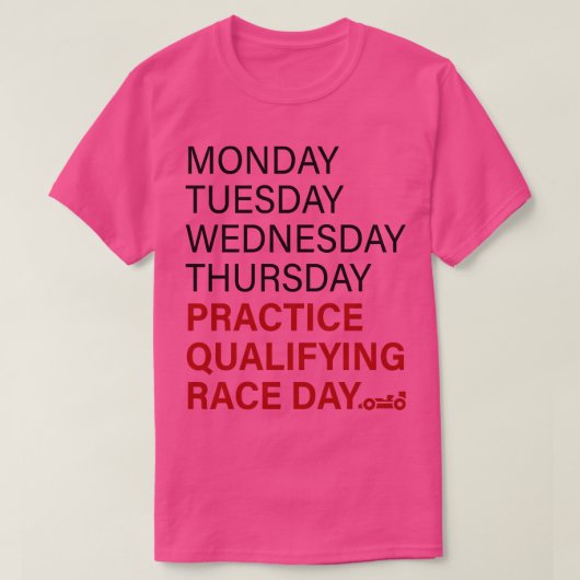月曜日の水曜日の木曜日の練習は必修品 Tシャツ (デザイン正面)