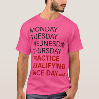 月曜日の水曜日の木曜日の練習は必修品 Tシャツ