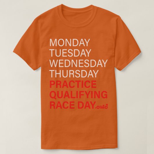 月曜日の水曜日の木曜日の練習は必修品 Tシャツ (デザイン正面)