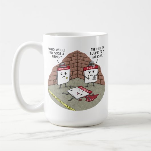 月曜日の漫画のコーヒー・マグの例 コーヒーマグカップ (左)