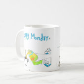 月曜日の漫画2 コーヒーマグカップ (正面左)