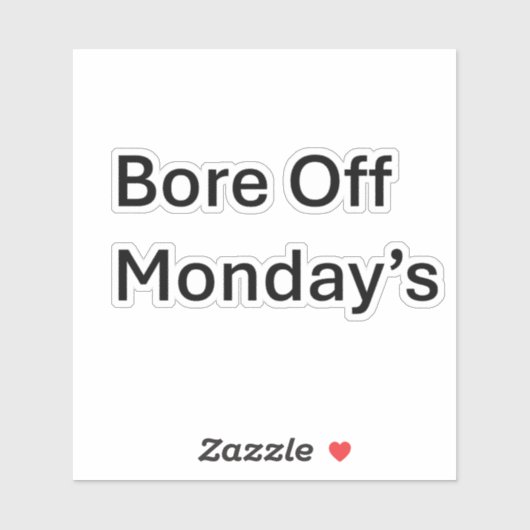 月曜日の皮肉なカットのシカスタムステッカー シール (シート)