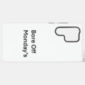 月曜日の皮肉なサムスンの電話ケースを退屈させる SAMSUNG GALAXYケース (裏面横)