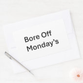 月曜日の皮肉なシールを食い止める 長方形シール (封筒)